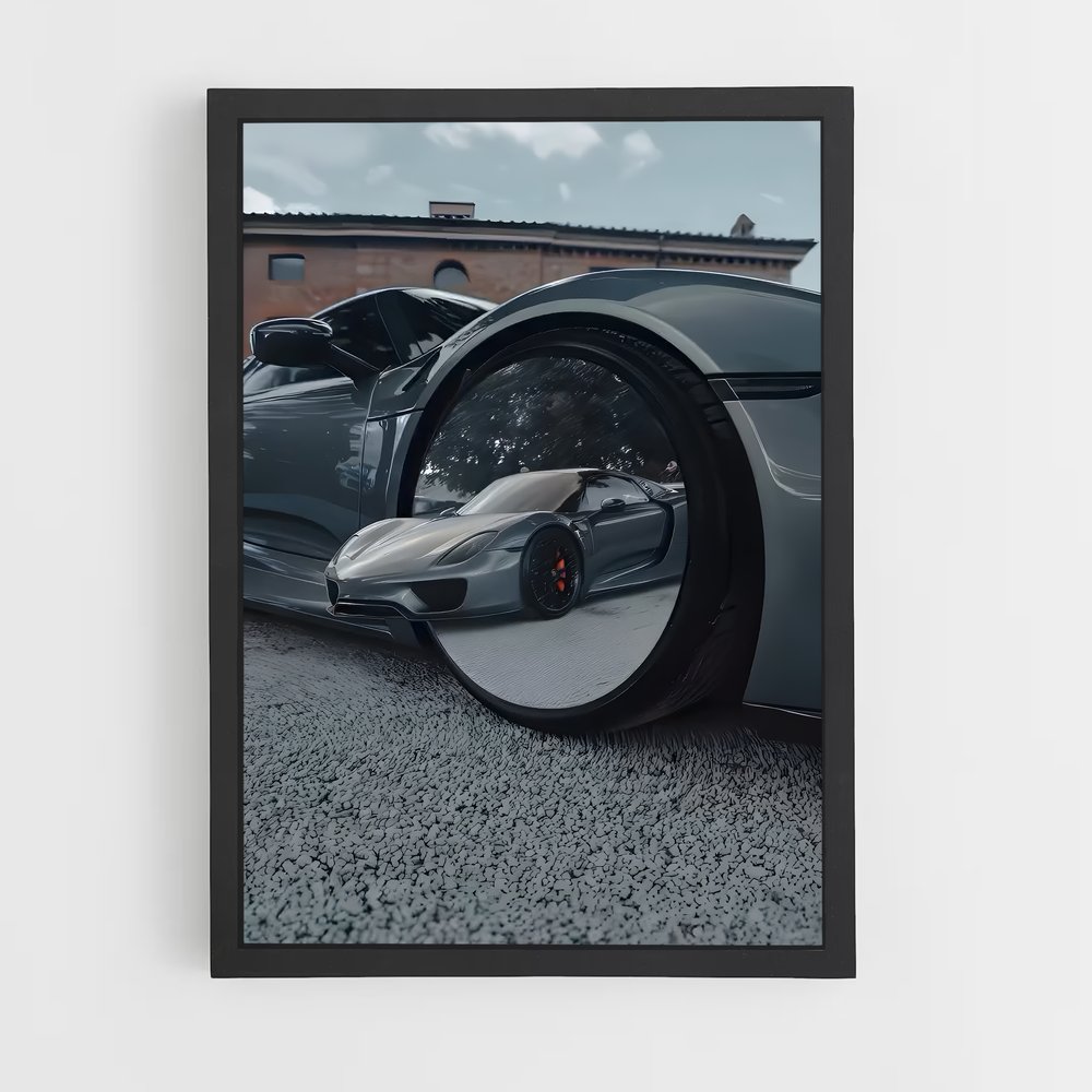 Poster 918 Spyder Resplendissant – affiche Porsche (vue 2)